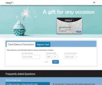 Only1Visagiftcard.com.au(Only1Visagiftcard) Screenshot