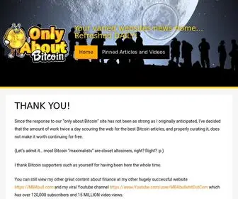 Onlyaboutbitcoin.com(BTC Bitcoin news from varied sites ONLY ABOUT Bitcoin) Screenshot