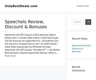 Onlybestdealz.com(Just another WordPress site) Screenshot