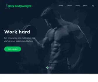 Onlybodyweight.com(Bodyweight Workout Generator) Screenshot