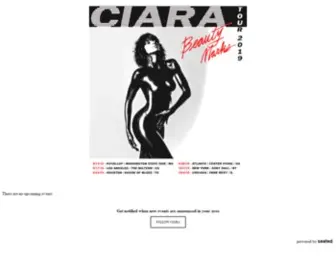 Onlyciara.com(Official Ciara website) Screenshot