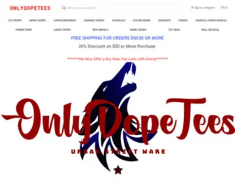 Onlydopetees.com(TeeShirts) Screenshot