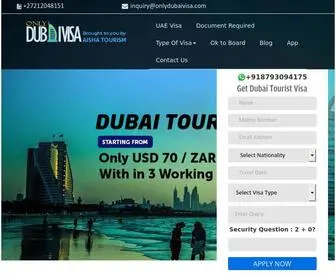 Onlydubaivisa.com(Dubai Visa Online) Screenshot