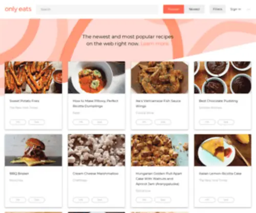 Onlyeats.com(Premium Restaurant Websites) Screenshot