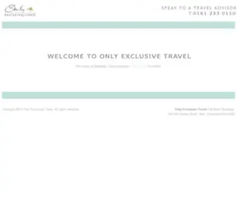Onlyexclusivetravel.com(Onlyexclusivetravel) Screenshot