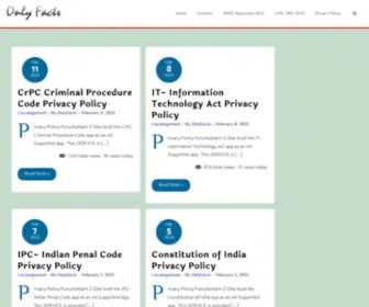 Onlyfacts.in(Only Facts) Screenshot