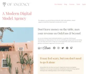 Onlyfansagency.la(A Modern Digital Model Agency) Screenshot