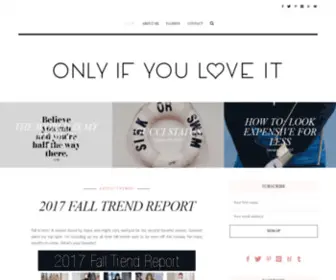 Onlyifyouloveit.com(Fashion Blog & Personal Stylist Austin) Screenshot