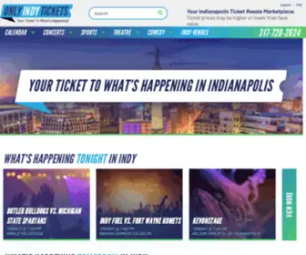 Onlyindytickets.com(Only Indy Tickets) Screenshot