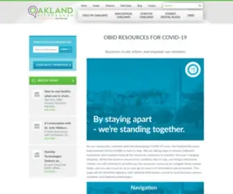 Onlyinoakland.org(Oakland Business Improvement District) Screenshot