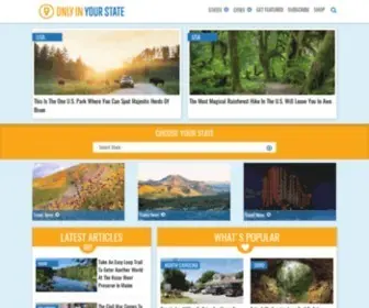 Onlyinyourstate.com(Discover Magic In Your Own Backyard) Screenshot
