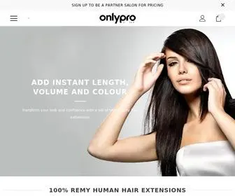 Onlyprohair.com(OnlyPro Hair Extensions) Screenshot