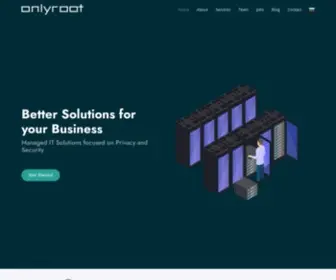 Onlyroot.com(Managed IT Services focused on privacy and security) Screenshot