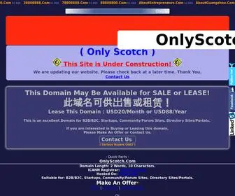 Onlyscotch.com(Only Scotch) Screenshot