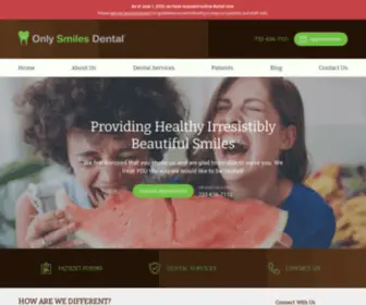 Onlysmilesdental.com(Only Smiles Dental) Screenshot