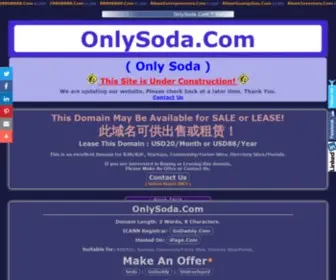 Onlysoda.com(Only Soda) Screenshot