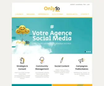 Onlyso.fr(Agence social media) Screenshot