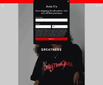Onlythagreatclothing.com(Onlythagreat clothing) Screenshot