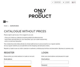 Onlytheproduct.com(Only the Product) Screenshot