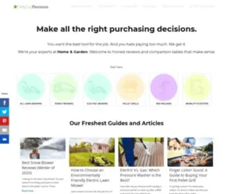 Onlytopreviews.com(Home & Garden Tool Comparisons that Make Sense) Screenshot