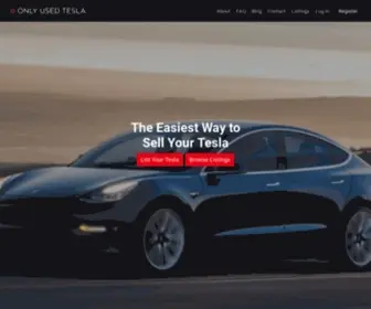 Onlyusedtesla.com(Only Used Tesla) Screenshot