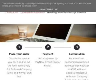 Onlyvirtualoffice.com(Only Virtual Office Home) Screenshot