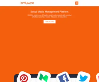 Onlywire.com(Social Media Management Platform) Screenshot