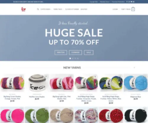 Onlyyarn.com(World's Biggest Online Yarn Store) Screenshot