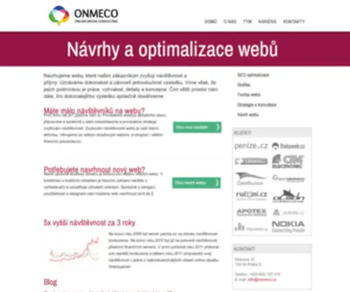 Onmeco.cz(Globální) Screenshot