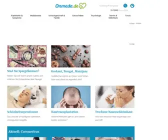 Onmeda.de(Das Portal für Medizin und Gesundheit) Screenshot