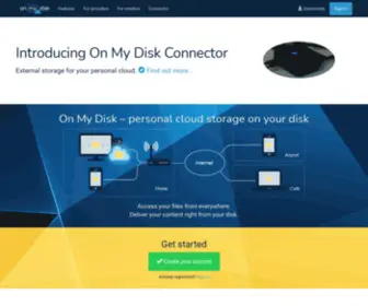 Onmydisk.com(Personal cloud storage on your disk) Screenshot