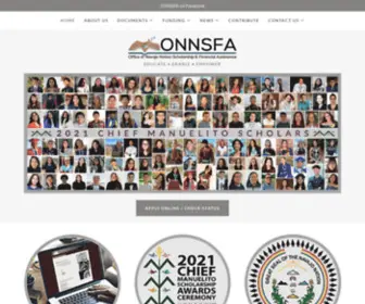 Onnsfa.org(Office of Navajo Nation Scholarship & Financial Assistance) Screenshot