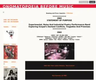 Ono1980.com(ONOMATOPOEIA BEFORE MUSIC) Screenshot