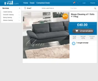 Onodeal.com(Daily Deals for Cleaning Services in London) Screenshot