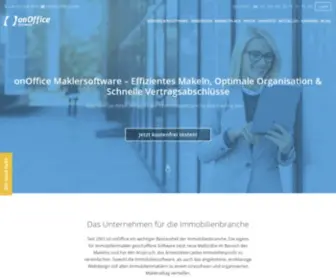 Onoffice.de(Maklersoftware für Immobilienprofis) Screenshot