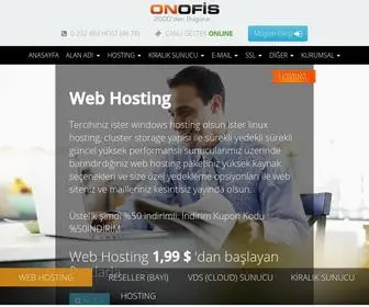 Onofis.com(Hosting, Bayi Hosting, VDS / VPS ve Kiralık Sunucu Hizmeti) Screenshot