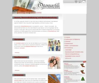 Onomastik.com(Namen) Screenshot