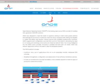 Onosproject.org(Open Network Operating System (ONOS) SDN Controller for SDN/NFV Solutions) Screenshot
