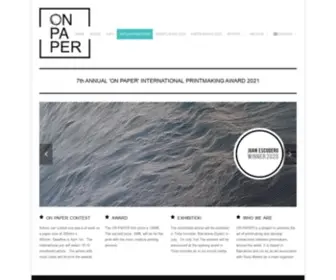 Onpapercontest.com(ON PAPER) Screenshot