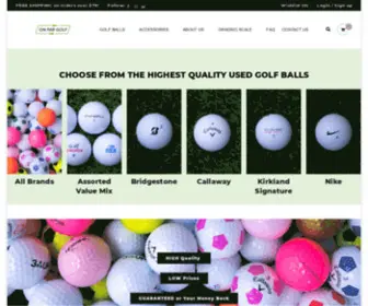 Onpargolfballs.com(On Par Golf) Screenshot