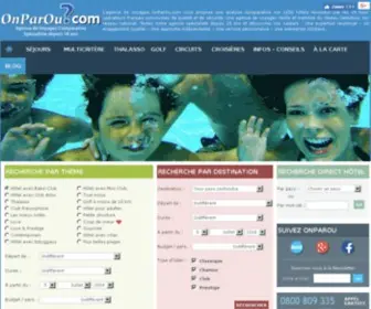 Onparou.com(Comparateur de Voyages : votre agence de voyages touristique en ligne) Screenshot