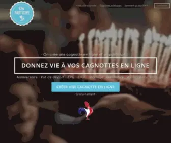 Onparticipe.fr(Site de cagnotte français et sécurisé) Screenshot