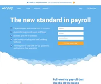 Onpay.com(Payroll Services by OnPay) Screenshot
