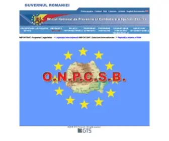ONPCSB.ro(Oficiul Naţional de Prevenire și Combatere a Spălării Banilor) Screenshot