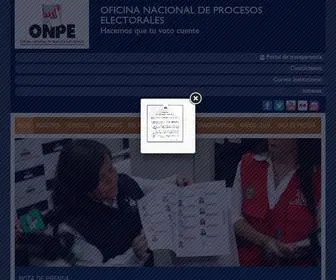 Onpe.gob.pe(Oficina Nacional de Procesos Electorales) Screenshot