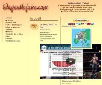 Onpeutlefaire.com(Accueil) Screenshot