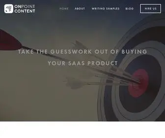 Onpointcontent.io(OnPoint Content) Screenshot