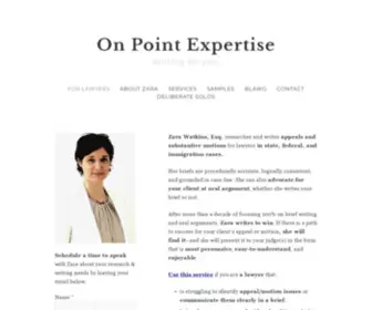 Onpointexpertise.com(On Point Expertise) Screenshot