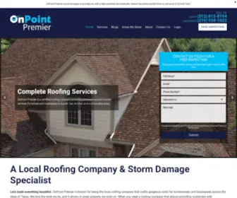 Onpointpremier.com(Roofing Contractor Serving Austin) Screenshot