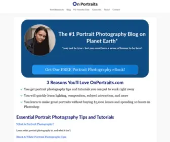 Onportraits.com(Portrait Photography Tips) Screenshot